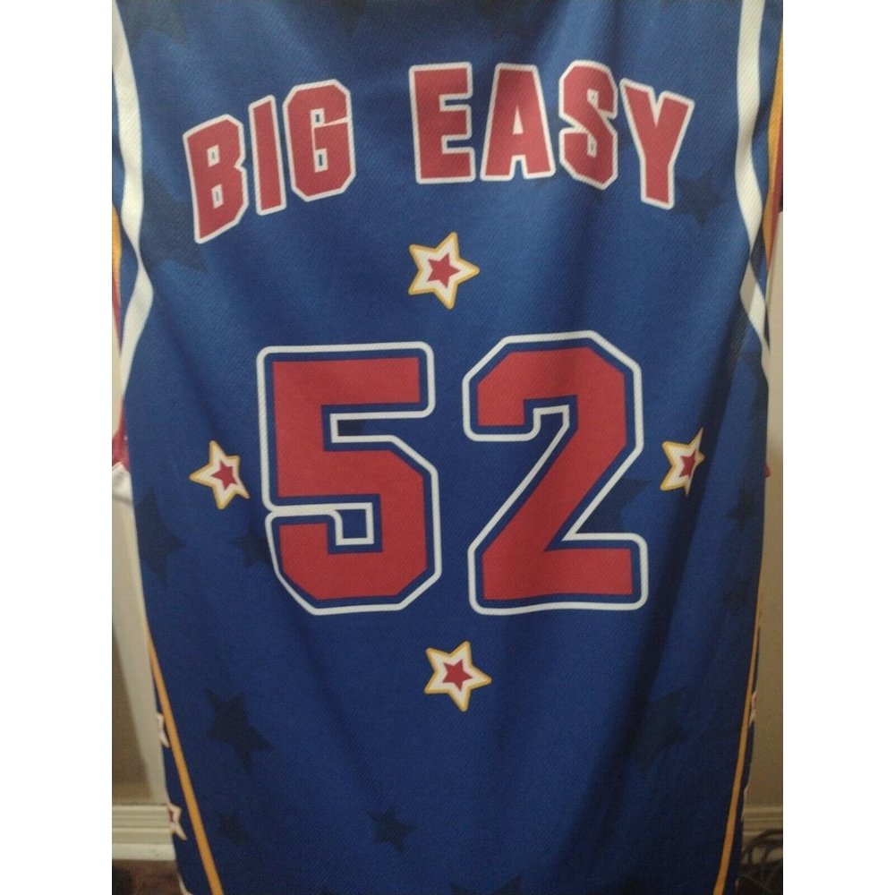 Champion Harlem Globetrotters Basketball Jersey Mens XL Big Easy #52 Blue - Picture 6 of 10